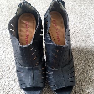 Pink & Pepper Black Bootie